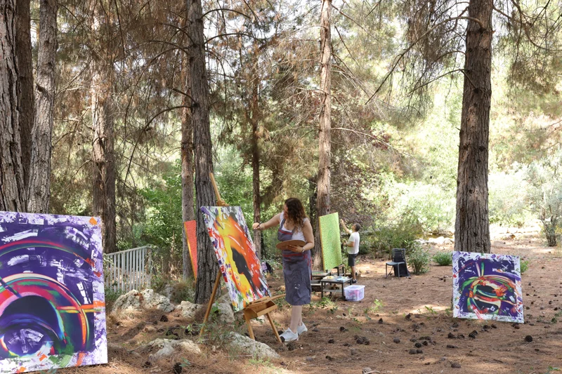 "2. Arnica Art Land Sanat Çalıştayı"na katılan sanatçılar